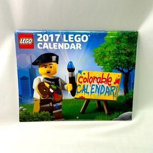 Lego 2017 Exclusive Promotional Colorable Wall Calendar NOS Factory Sealed